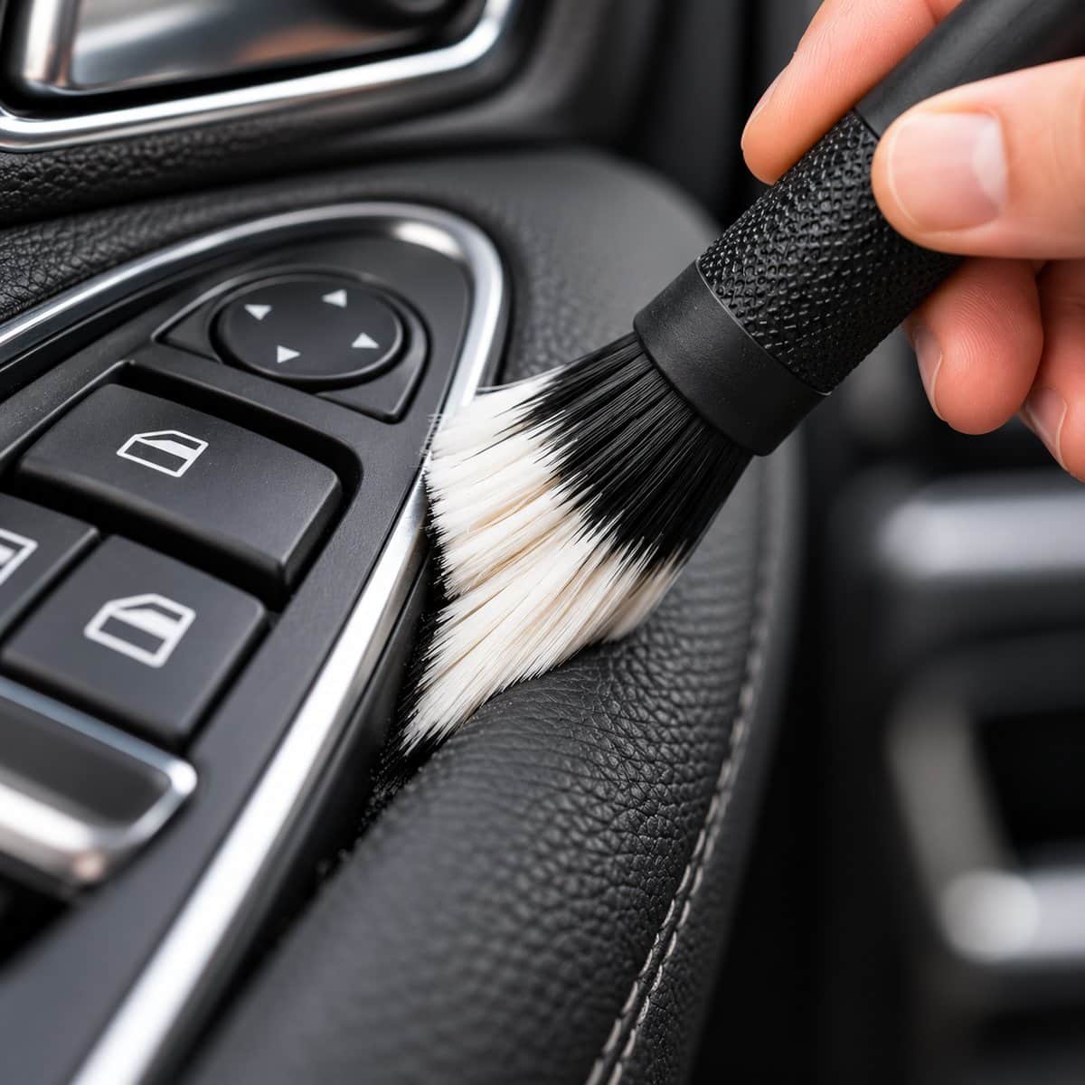 Brosse de détail Kloryn Détails Parfaits – dépoussiérage des commandes intérieures