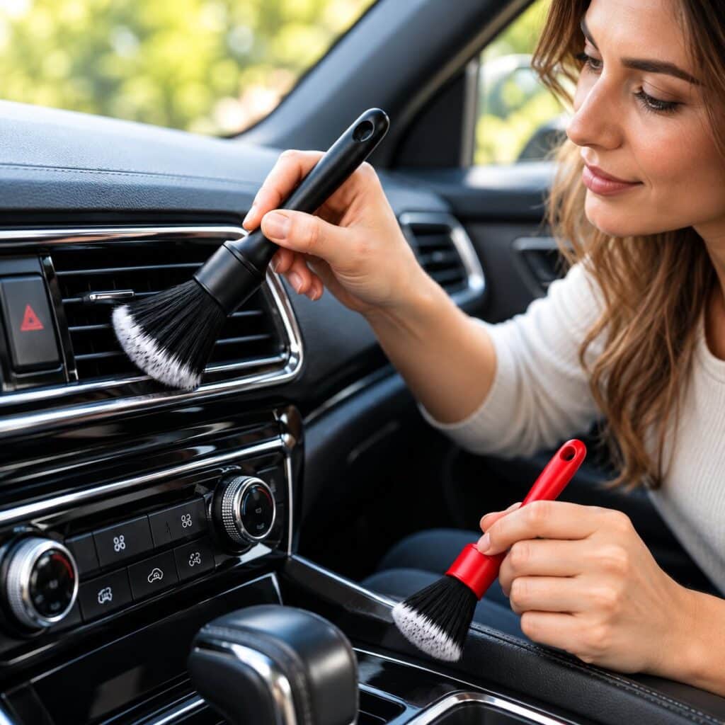 Duo de brosses de détail Kloryn Intérieur Impeccable – nettoyage des aérations