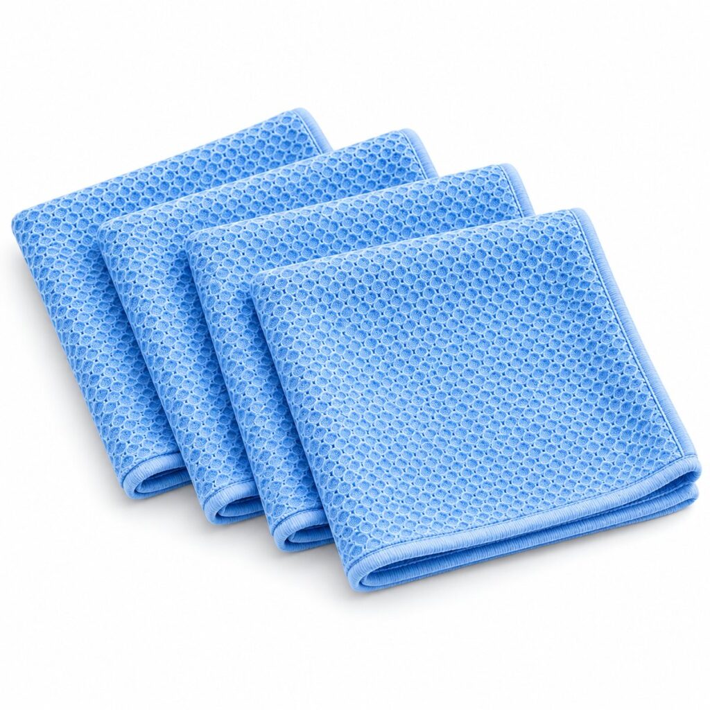 Chiffon microfibre Kloryn Vitres Nettes – lot de 4 chiffons